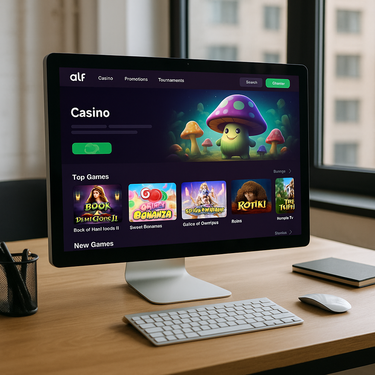 Alf Casino - Desktop Interface Design - Intuitive Navigation