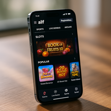 Alf Casino - Mobile Version - Responsive Gaming on Phone and Tablet